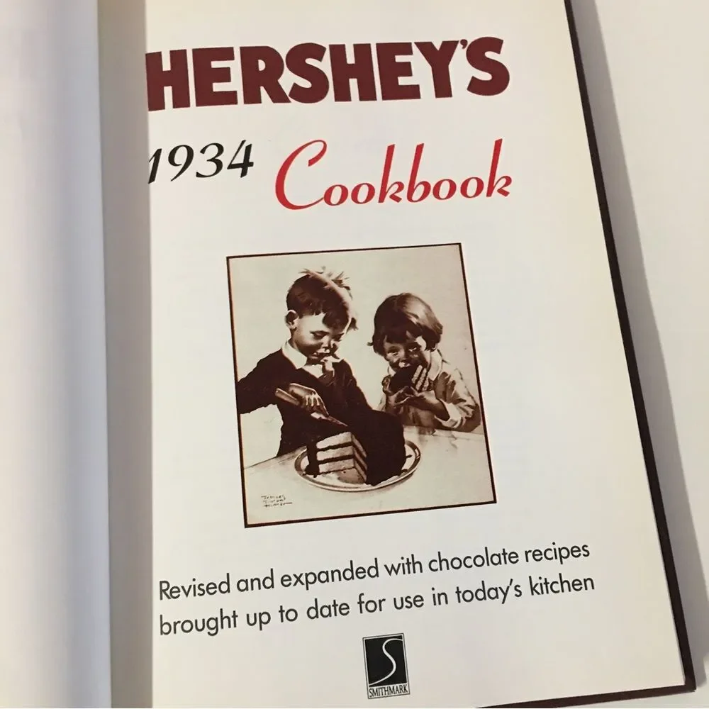 Vintage 1992 Hershey’s 1934 Cook Book Hardcover EUC